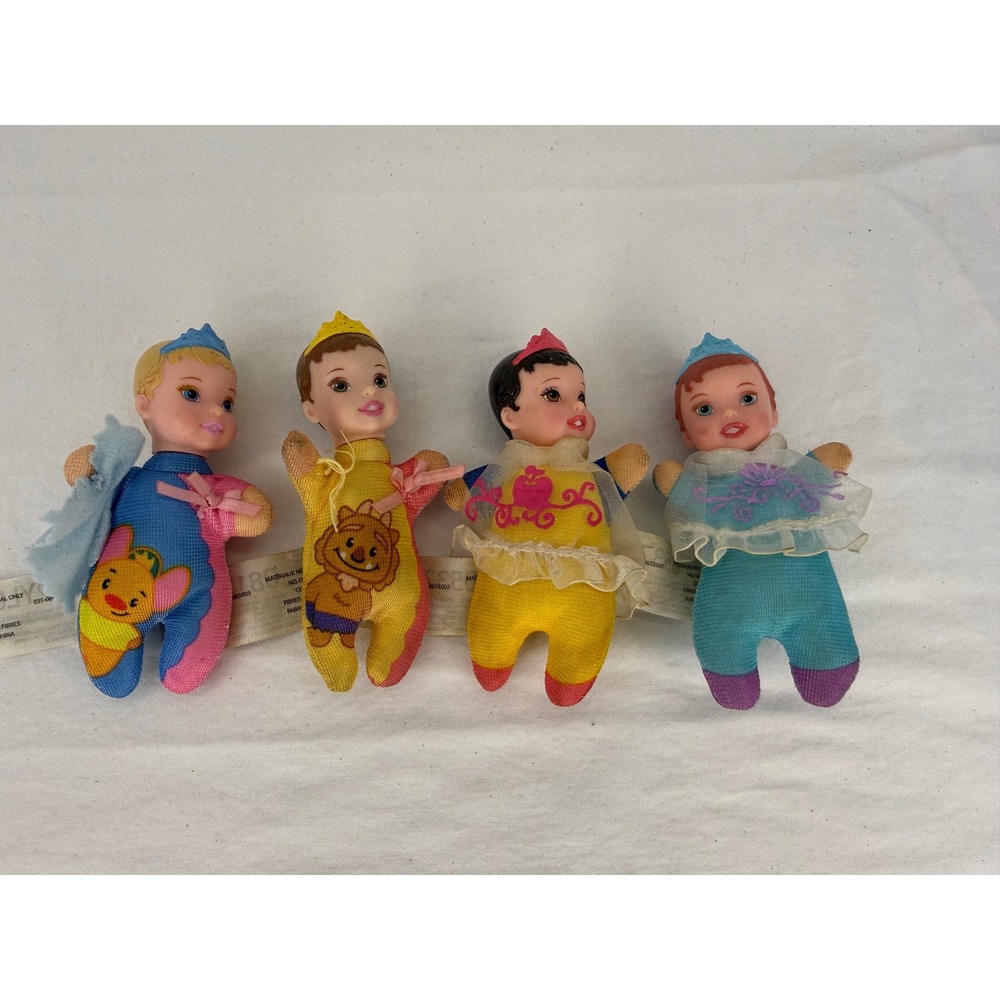 Disney‎ Princess Tollytots Mini Baby Dolls Set Cinderella Snow White Ariel Belle